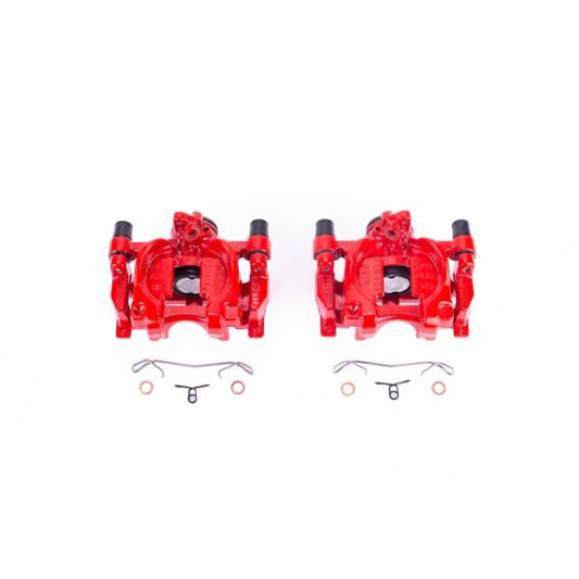 Power Stop 15-18 Ford Edge Rear Red Calipers w/Brackets - Pair