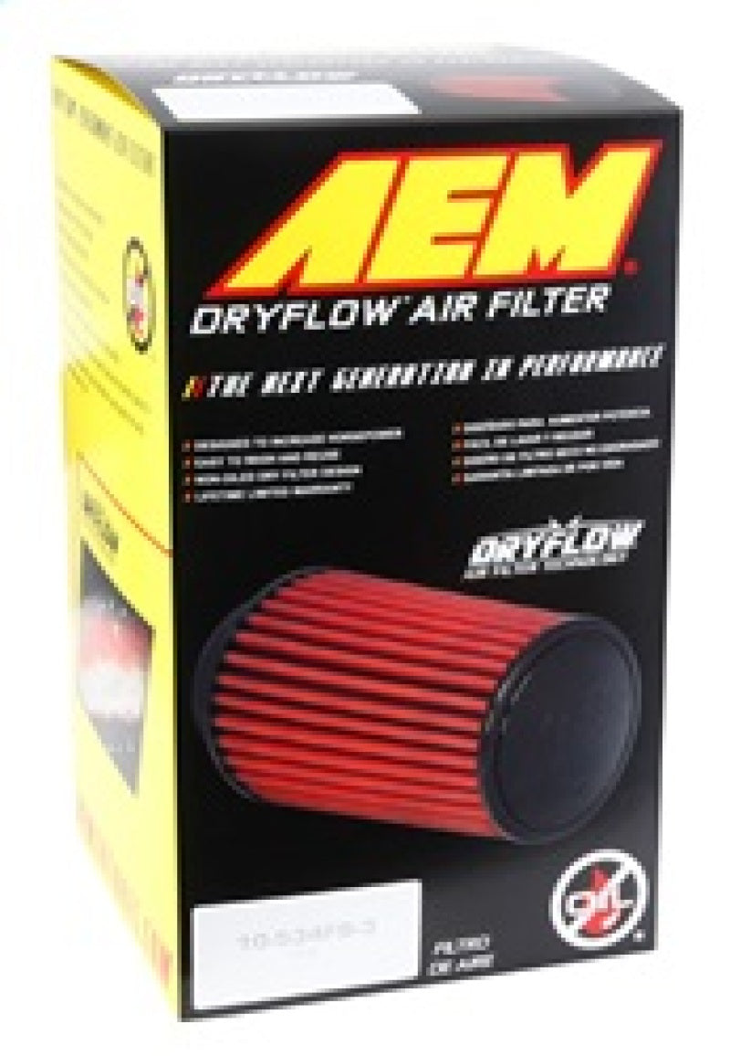 AEM 3.25 in DRY Flow Short Neck 9 in Element Filter