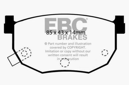 EBC 88-02 Nissan 240SX/Silvia S13/S14/S15 Yellowstuff Rear Brake Pads