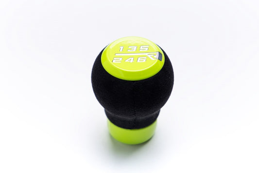 Raceseng Stratose Shift Knob (Gate 3 Engraving) M12x1.25mm Adapter - Neon Yellow w/Alcantara