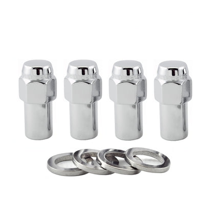 McGard Hex Lug Nut (Long Shank - .946in.) 7/16-20 / 13/16 Hex / 1.85in. Length (4-Pack) - Chrome