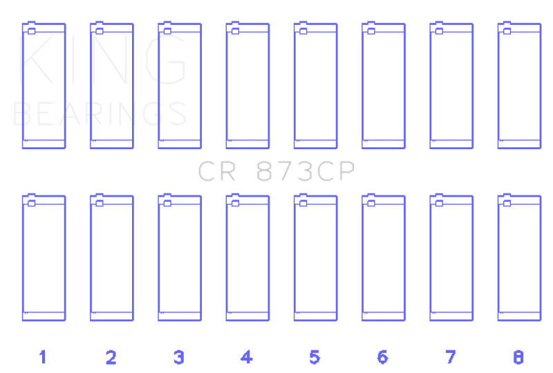 King Engine Bearings GENERAL MOTORS 379, 395 16v Rod Bearing Set