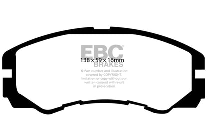 EBC 96-98 Acura SLX 3.2 Greenstuff Front Brake Pads