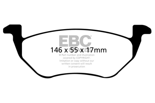 EBC 05-09 Ford Escape 2.3 Hybrid Greenstuff Rear Brake Pads