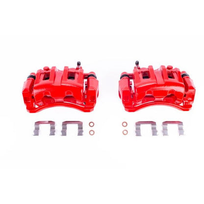 Power Stop 07-12 Hyundai Veracruz Front Red Calipers w/Brackets - Pair