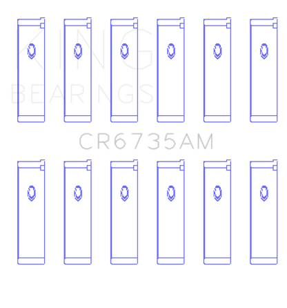 King Engine Bearings Mitsubishi 6G74 3000GT/Dodge Stealth (Size STD) Performance Rod Bearing Set