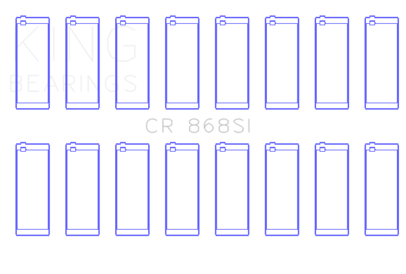 King Engine Bearings Ford 281CI/302CI/330CI 4.6L/5.0L/5.4L V8 (Size +0.5) Rod Bearing Set