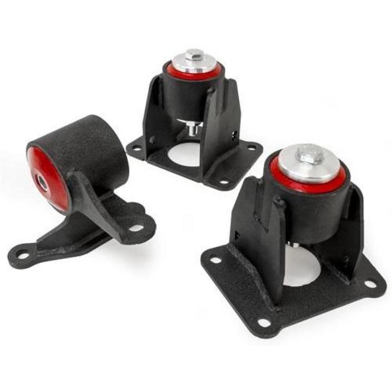 Innovative 98-02 Accord J-Series Black Steel Mounts 95A Bushings (Auto Chassis Auto Trans)