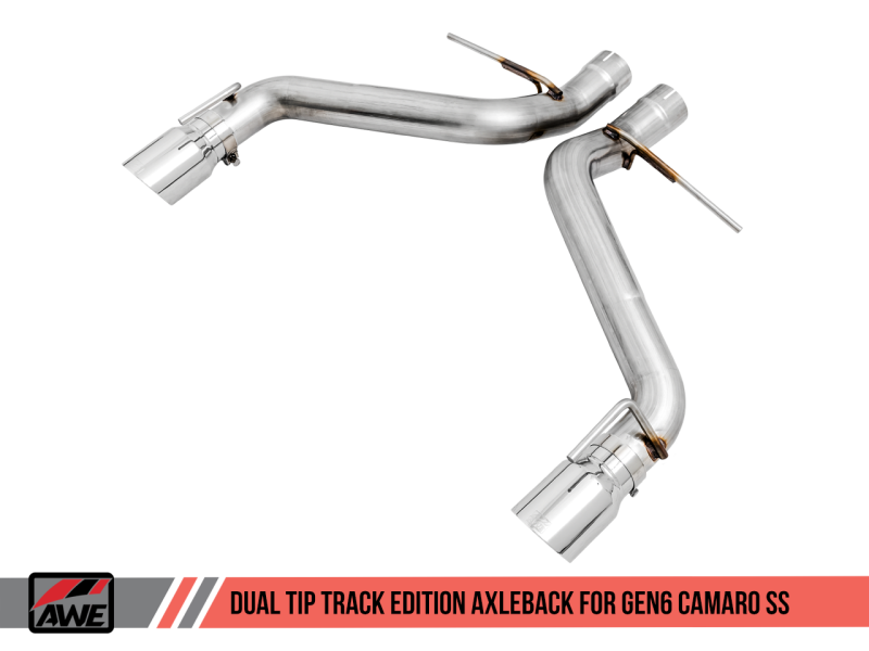 AWE Tuning 16-19 Chevrolet Camaro SS Axle-Back Exhaust - Track Edition (Chrome Silver Tips)