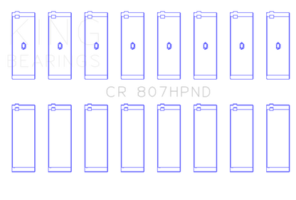 King Engine Bearings Chevy LS1 / LS6 (Size STDX) Performance Rod Bearing Set