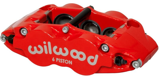 Wilwood Caliper-Forged Narrow Superlite 6R-L/H 1.75/1.25/1.25in Pistons 1.10in Rotor - Red
