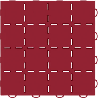 WeatherTech TechFloor - 12in X 12in Tiles - Red/Black **Order in Qtys of 10