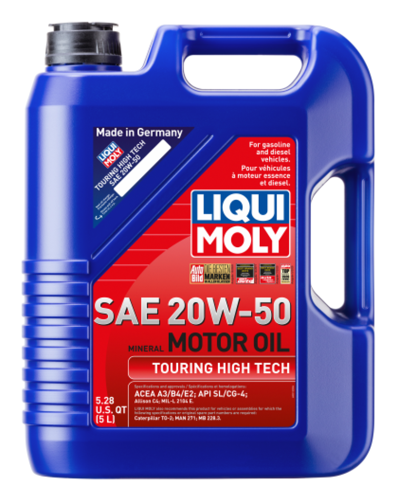 LIQUI MOLY 5L Touring High Tech Motor Oil SAE 20W50 - Single