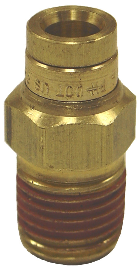 Firestone Male Connector 1/4in. NPT To 1/4in. PTC Straight Brass Air Fitting - 25 Pack (WR17603046)