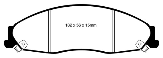 EBC 05-08 Pontiac Grand Prix 5.3 Yellowstuff Front Brake Pads