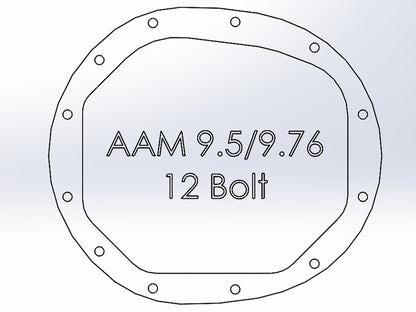 aFe Pro Series AAM 9.5/9.76 Rear Diff Cover Black w/Mach Fins & Oil 14-19 GM Silverado/Sierra 1500