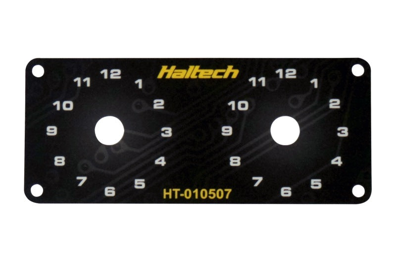 Haltech Dual Switch Panel w/Yellow Knob