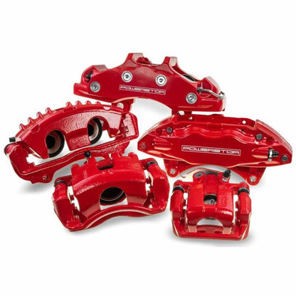 Power Stop 13-17 Ford Fusion Front Red Calipers w/Brackets - Pair