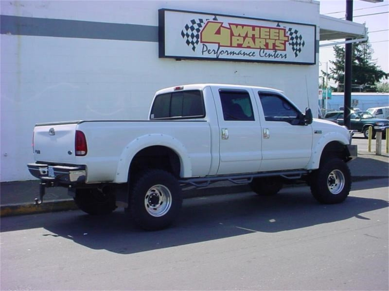 N-Fab Nerf Step 99-16 Ford F-250/350 Super Duty Crew Cab 6.75ft Bed - Gloss Black - Bed Access - 3in