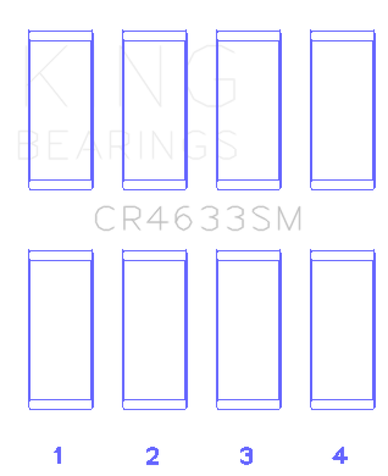 King Engine Bearings 07-12 Mini Cooper N14B16C (Size +.5mm Undersize) Connecting Rod Bearing Set