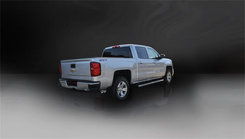 Corsa 14-19 GMC Sierra/Chevy Silv 1500 Crew Cab/Std. Bed 5.3L V8 Polished  Single Side CBExhaust