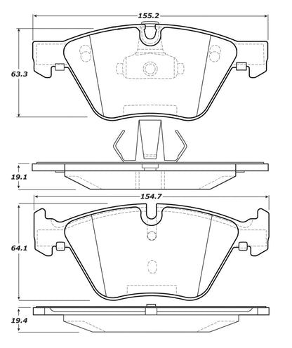 StopTech Street Touring 12 BMW X1 / 09-13 Z4 Front Brake Pads