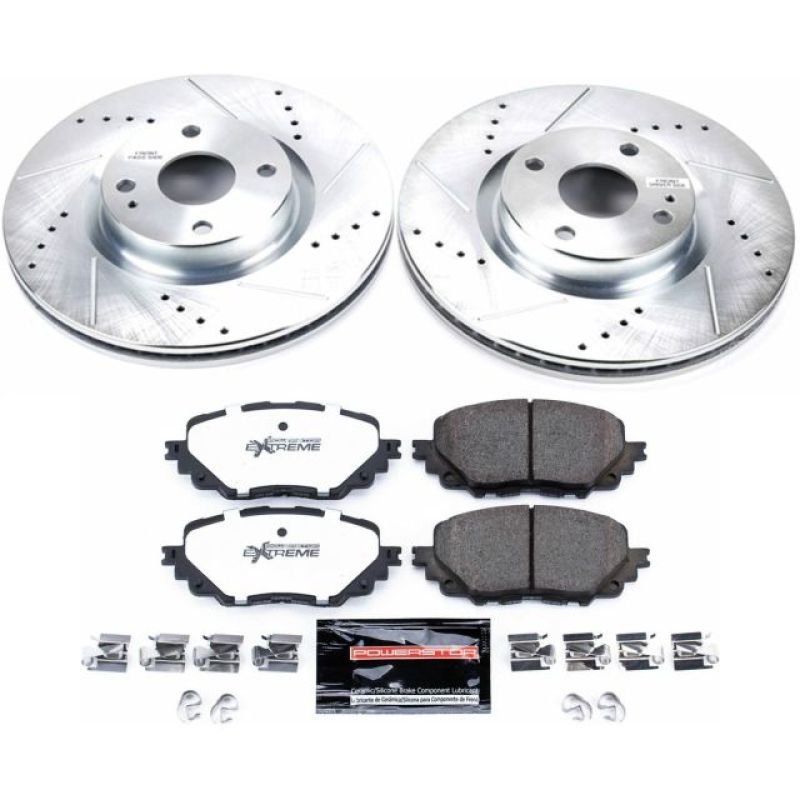 Power Stop 17-19 Fiat 124 Spider Front Z26 Street Warrior Brake Kit