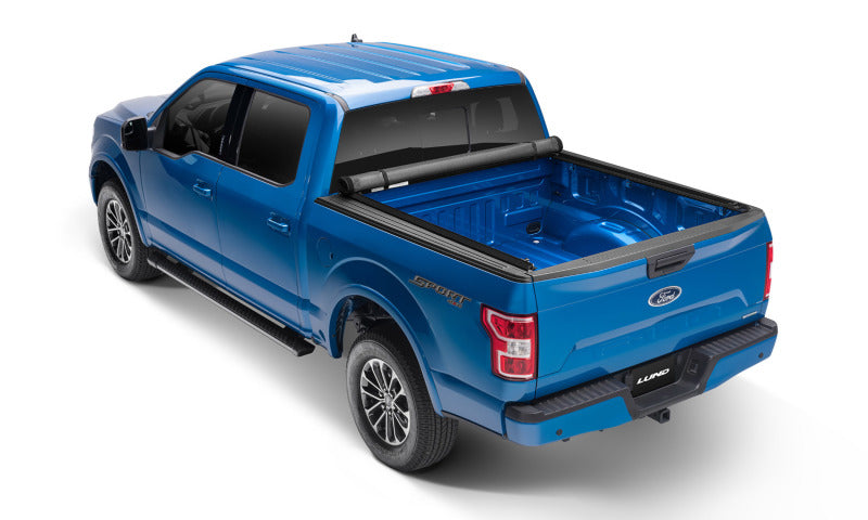 Lund 05-17 Nissan Frontier (5ft. Bed w/o Utility Track) Genesis Elite Roll Up Tonneau Cover - Black