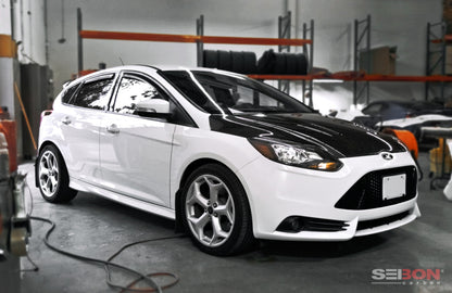 Seibon 12-13 Ford Focus RS-Style Carbon Fiber Hood