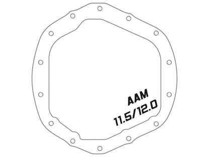 aFe Street Series Rear Differential Cover Raw w/ Machined Fins 20-21 GM Trucks V8-6.6L