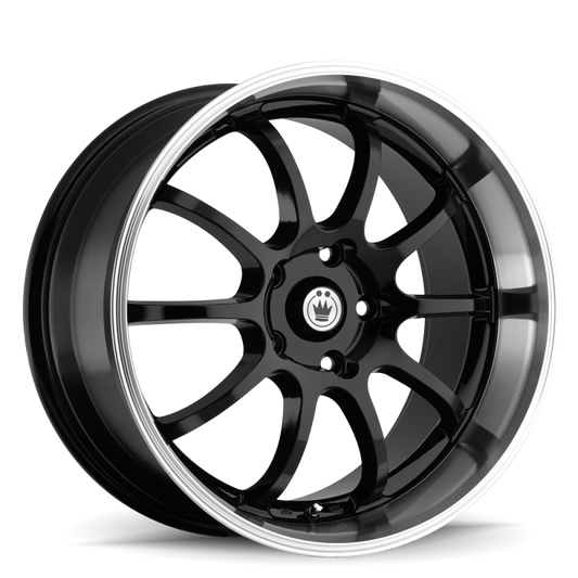 Konig Lightning 16x7 8x100/114.3 ET40 Black/Machine Lip