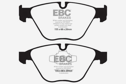 EBC 10-12 BMW 335i xDrive (E90/E92) Bluestuff Front Brake Pads