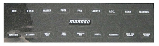 Moroso Electrical Switch Panel Label (Use w/Part No 74130/74131/74132/74133/74134/74135/74136/74180)