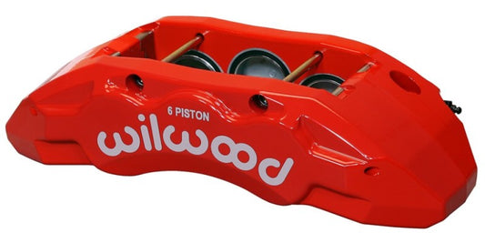 Wilwood Caliper-TX6R- R/H - Red 1.75/1.62/1.62in Pistons 1.38in Disc