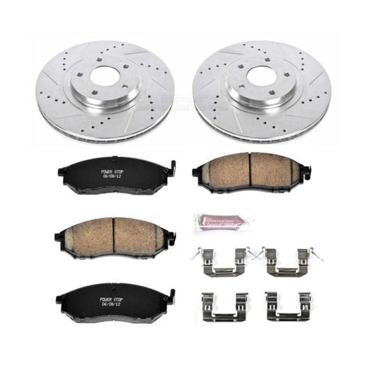 Power Stop 11-14 Nissan Murano Front Z23 Evolution Sport Brake Kit