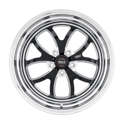 Weld S76 15x8.33 / 5x4.75 BP / 4.5in. BS Black Wheel (Medium Pad) - Non-Beadlock