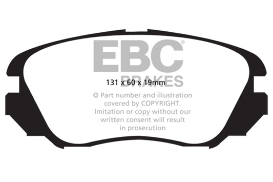 EBC 10+ Buick Allure (Canada) 3.0 Ultimax2 Front Brake Pads