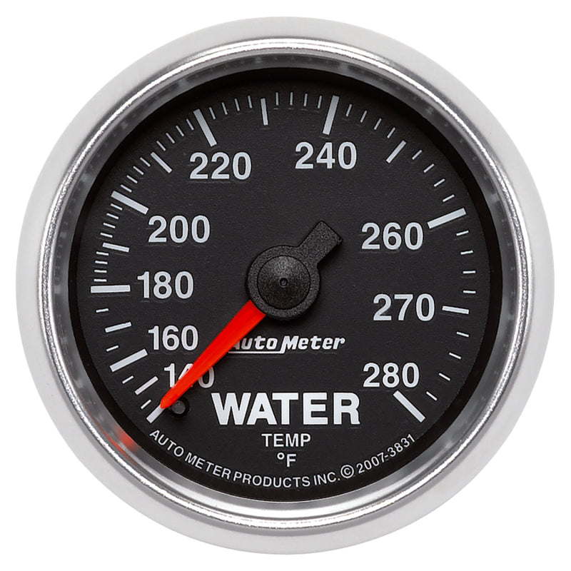 AutoMeter Gauge Water Temp 2-1/16in. 140-280 Deg. F Mechanical Gs