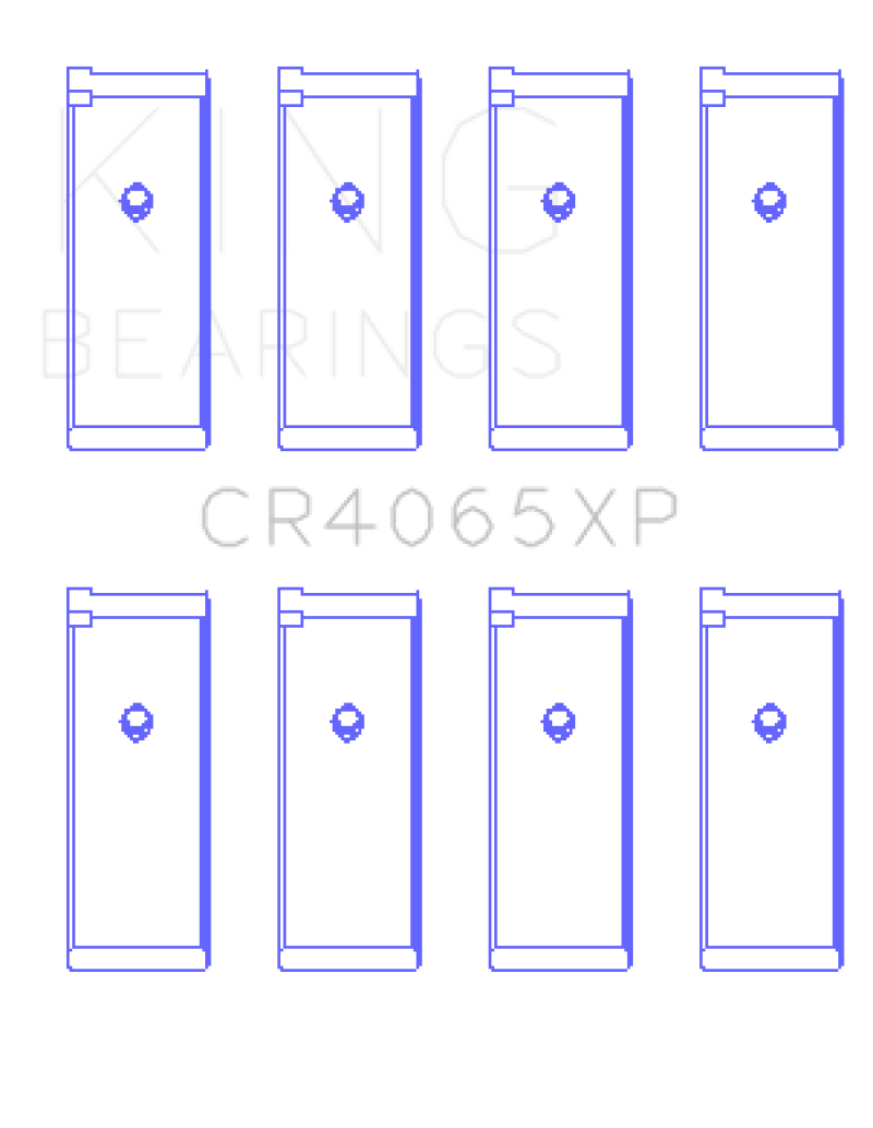King Engine Bearings Nissan KA-24DE (Size 0.50 Oversized) Performance Rod Bearing Set