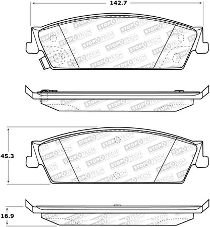 StopTech Street Select Brake Pads