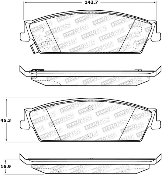 StopTech Street Select Brake Pads