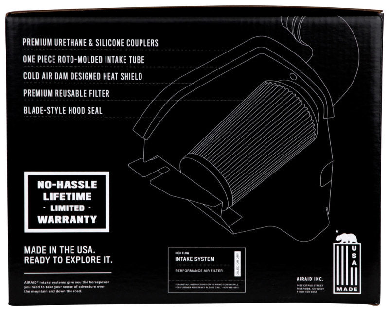 Airaid 04-09 Dodge Durango/07-09 Aspen 4.7/5.7L Hemi CAD Intake System w/o Tube (Dry / Black Media)