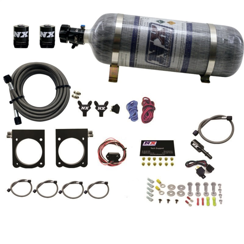 Nitrous Express 13-17 Dodge Viper (Gen-V) Nitrous Plate Kit (50-400HP) w/12lb Bottle