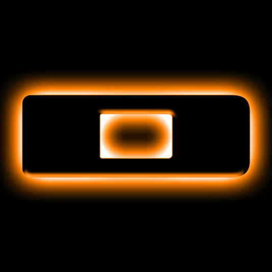 ORACLE Lighting Universal Illuminated LED Letter Badges - Matte Blk Surface Finish - D