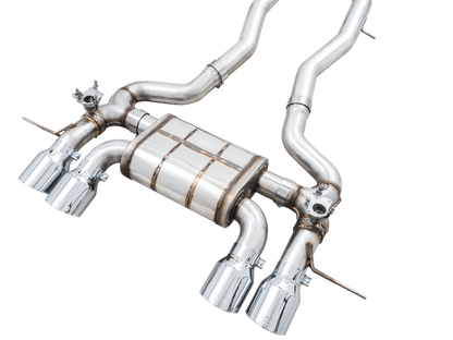 AWE Tuning SwitchPath Cat-Back Exhaust for BMW G8X M3/M4 - Chrome Silver Tips