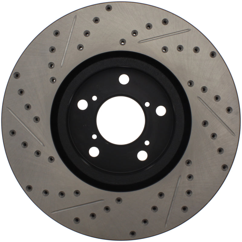 StopTech 07-08 Acura MDX SportStop Slotted & Drilled Right Front Rotor