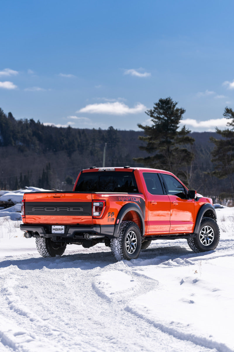 MBRP 2021+ Ford F-150 Raptor Axle-Back Dual Rear Exit T304 Performance Exhaust Sys