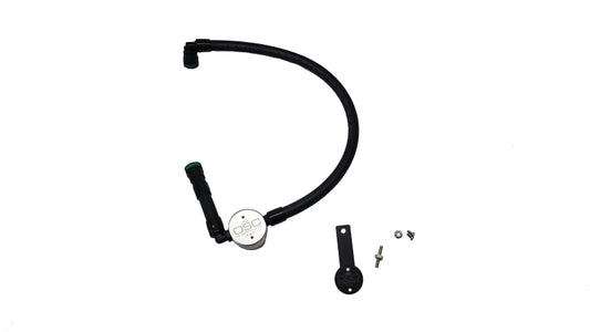 J&amp;L 16-25 Dodge Durango / Jeep Grand Cherokee 3.6L Oil Separator 3.0 Passenger Side - Clear Anod