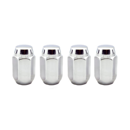 McGard Hex Lug Nut (Cone Seat) 1/2-20 / 13/16 Hex / 1.5in. Length (4-Pack) - Chrome