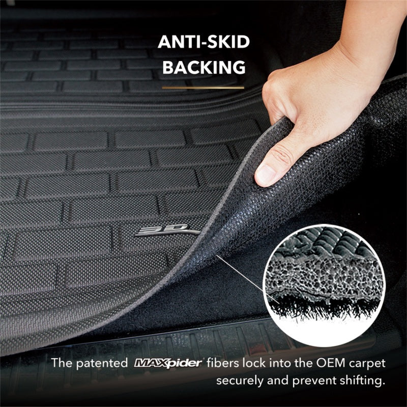 3D MAXpider 21-22 Nissan Rogue Kagu Cargo Liner- Black Seatback